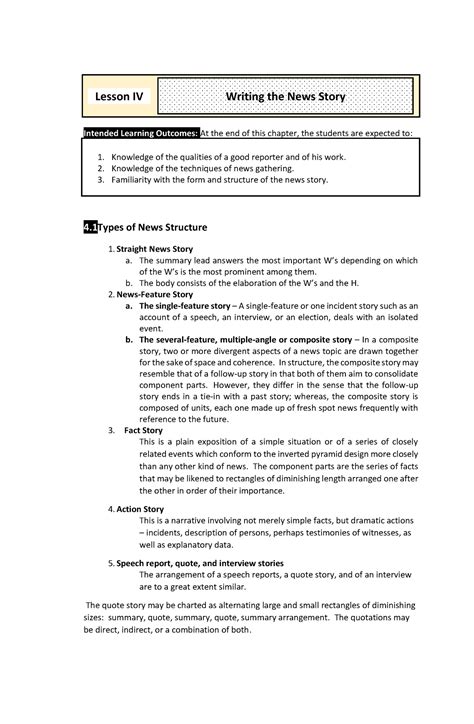 example of straight news story in the philippines|Lesson 4 Writing the News Story .